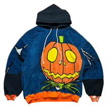 Load image into Gallery viewer, Reworked Nightmare Before Christmas Blanket Hoodie - Pumpkin (L)