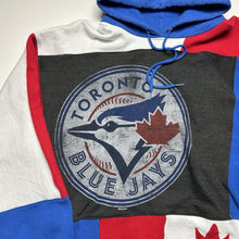 Load image into Gallery viewer, Reworked Toronto Blue Jays Patchwork Hoodie [L]