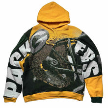 Load image into Gallery viewer, Reworked Green Bay Packets Tapestry Hoodie [M]