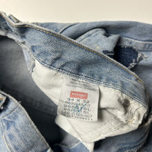 Load image into Gallery viewer, Reworked Denim Star Jorts - Light Wash #1 [34]