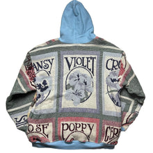 Load image into Gallery viewer, Reworked Flower Tapestry Blanket Hoodie [L]