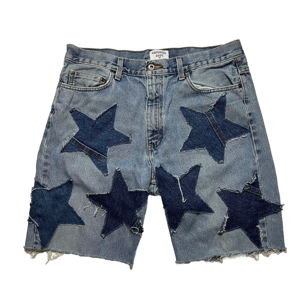 Reworked Denim Star Jorts - Light Wash #2 [34]