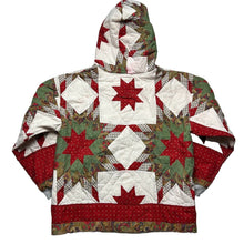 Load image into Gallery viewer, Reworked Vintage Red Star Quilt Hoodie [M]