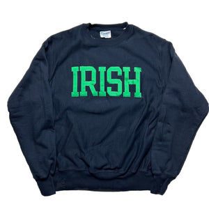 Vintage University of Notre Dame Fighting Irish Spell Out Crewneck [M]