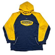 Load image into Gallery viewer, Y2K University of Michigan Wolverines Center Swoosh Hoodie [XL]