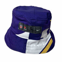 Load image into Gallery viewer, Reworked Minnesota Vikings Reversible Bucket Hat [L]