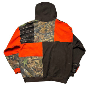 Reworked Hunter Camo Patchwork Hoodie [XL]