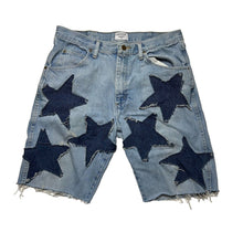 Load image into Gallery viewer, Reworked Denim Star Jorts - Light Wash #1 [34]