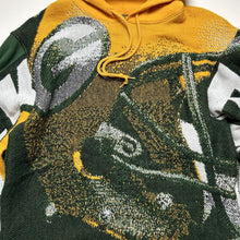 Load image into Gallery viewer, Reworked Green Bay Packets Tapestry Hoodie [M]