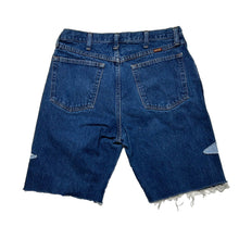 Load image into Gallery viewer, Reworked Denim Star Jorts - Dark Wash #1 [34]