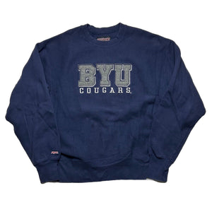 Vintage Brigham Young University BYU Cougars Crewneck [XL]