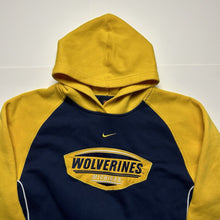 Load image into Gallery viewer, Y2K University of Michigan Wolverines Center Swoosh Hoodie [XL]