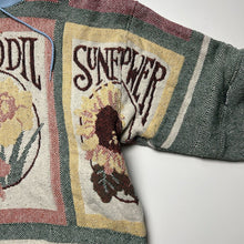 Load image into Gallery viewer, Reworked Flower Tapestry Blanket Hoodie [L]