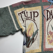 Load image into Gallery viewer, Reworked Flower Tapestry Blanket Hoodie [L]