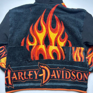 Reworked Harley-Davidson Motorcycles Blanket Hoodie (XL/XXL)