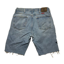 Load image into Gallery viewer, Reworked Denim Star Jorts - Light Wash #1 [34]