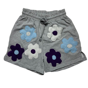 Reworked Flower Power Sweatshorts - Gray [S]