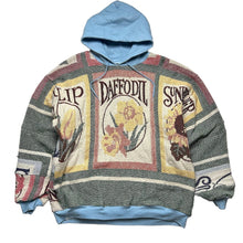 Load image into Gallery viewer, Reworked Flower Tapestry Blanket Hoodie [L]