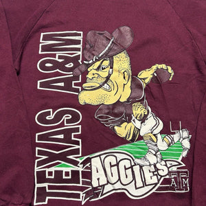 Vintage Texas A&M University Aggies Mascot Crewneck [S]