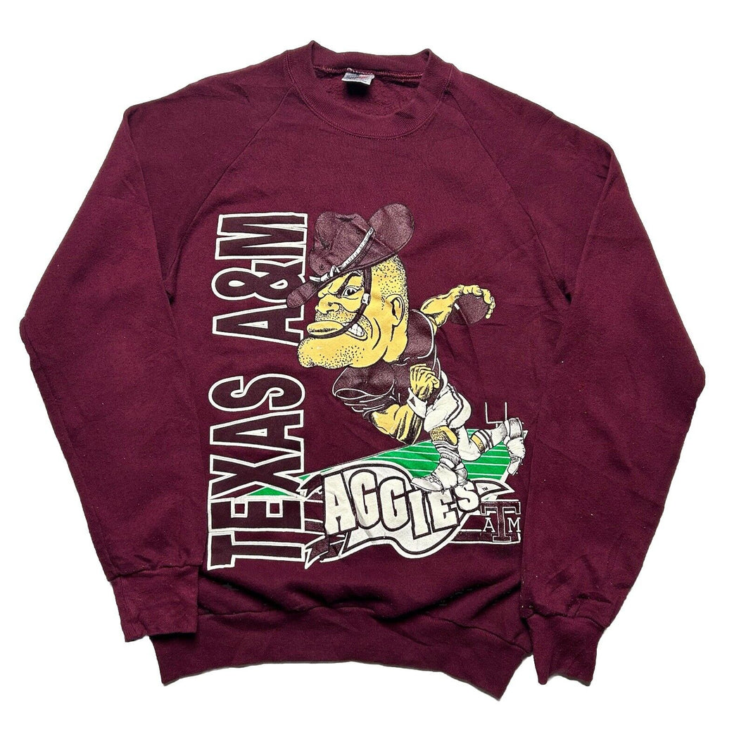 Vintage Texas A&M University Aggies Mascot Crewneck [S]