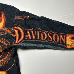 Reworked Harley-Davidson Motorcycles Blanket Hoodie (XL/XXL)