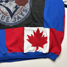 Load image into Gallery viewer, Reworked Toronto Blue Jays Patchwork Hoodie [L]