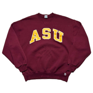 Vintage Arizona State University Sun Devils Block Letter Crewneck [L]