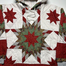 Load image into Gallery viewer, Reworked Vintage Red Star Quilt Hoodie [M]