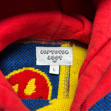 Load image into Gallery viewer, Reworked Elmo and Friends Sesame Street Tapestry Blanket Hoodie (L)