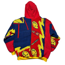 Load image into Gallery viewer, Reworked Elmo and Friends Sesame Street Tapestry Blanket Hoodie (L)