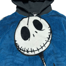 Load image into Gallery viewer, Reworked Nightmare Before Christmas Jack Skellington Blanket Hoodie (L)
