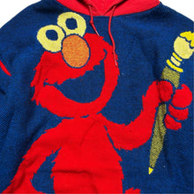 Load image into Gallery viewer, Reworked Elmo and Friends Sesame Street Tapestry Blanket Hoodie (L)