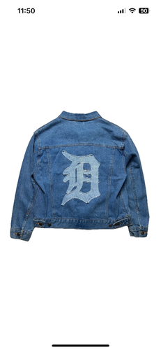 Reworked Detroit Tigers Denim Jacket (M)