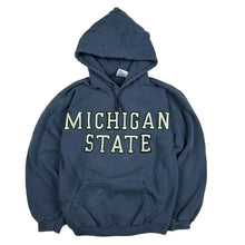 Load image into Gallery viewer, Vintage Michigan State University Spartans Hoodie Sweatshirt Blue Sz Small