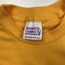 Load image into Gallery viewer, Vintage Indiana University Hoosiers Graphic T-Shirt Yellow Crop Boxy Fit (XL)