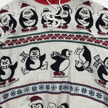 Load image into Gallery viewer, Reworked Skating Penguins Blanket Hoodie (XL)