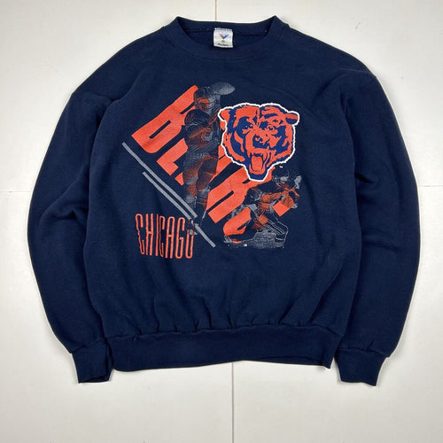 Vintage 90s Chicago Bears Football Crewneck Sweatshirt (M)