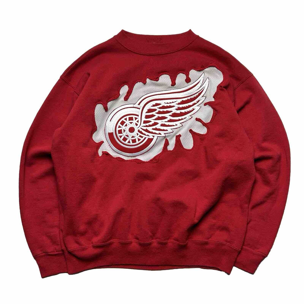 Red Wings Cut Out Crewneck Sweatshirt [M]