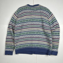 Load image into Gallery viewer, Vintage Multicolor Cardigan Sweater (L)