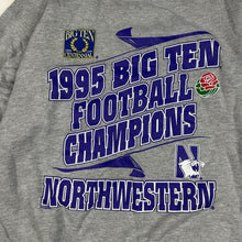 Load image into Gallery viewer, Vintage Northwestern University Wildcats 1995 Big Ten Champions Sweatshirt M