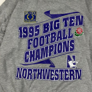 Vintage Northwestern University Wildcats 1995 Big Ten Champions Sweatshirt M