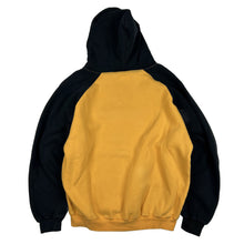 Load image into Gallery viewer, Y2K Western Michigan University Broncos Hoodie Sweatshirt Yellow/Black Sz M