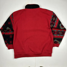 Load image into Gallery viewer, Vintage Bugle Boy Quarter Zip Up Fleece Pullover Sweater (M)