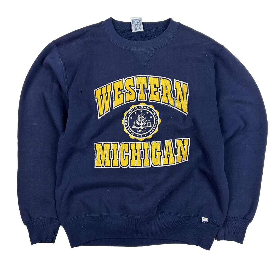 Vintage Western Michigan University Broncos Crewneck Sweatshirt Russell Athletic