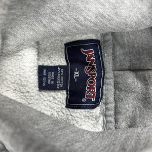Vintage Slippery Rock University Pullover Hoodie Sweatshirt Gray Jansport Sz XL