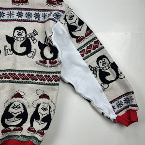 Reworked Skating Penguins Blanket Hoodie (XL)