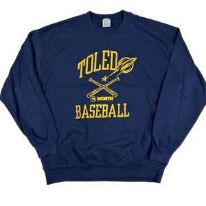 Vintage 90s University of Toledo Rockets Baseball Crewneck Sweatshirt (XL)