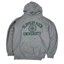 Load image into Gallery viewer, Vintage Slippery Rock University Pullover Hoodie Sweatshirt Gray Jansport Sz XL