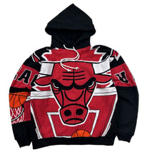 Load image into Gallery viewer, Reworked Chicago Bulls Towel Hoodie (S)