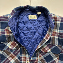Load image into Gallery viewer, Vintage Red/Blue Sears Plaid Flannel Shirt [M]